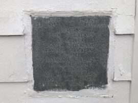 The cornerstone of the Shiloh MB Church