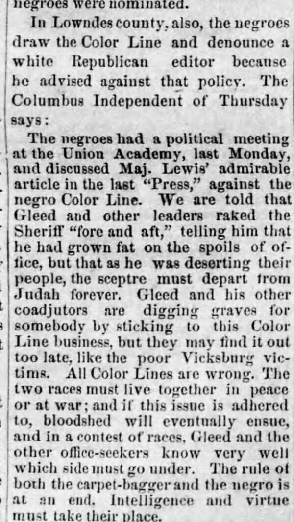 The Vicksburg (MS) Herald, August 14, 1875.