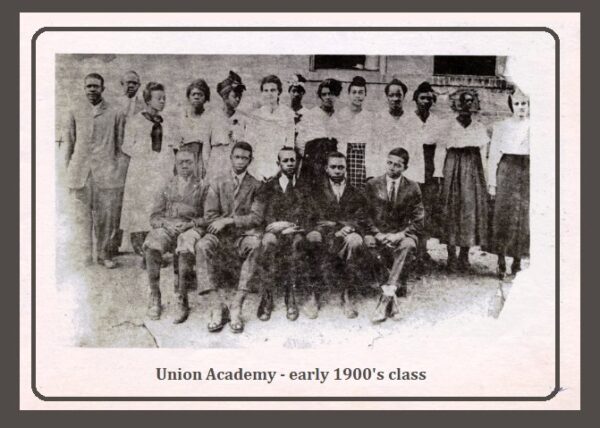 A graduating class at Union Academy in the early 1900s