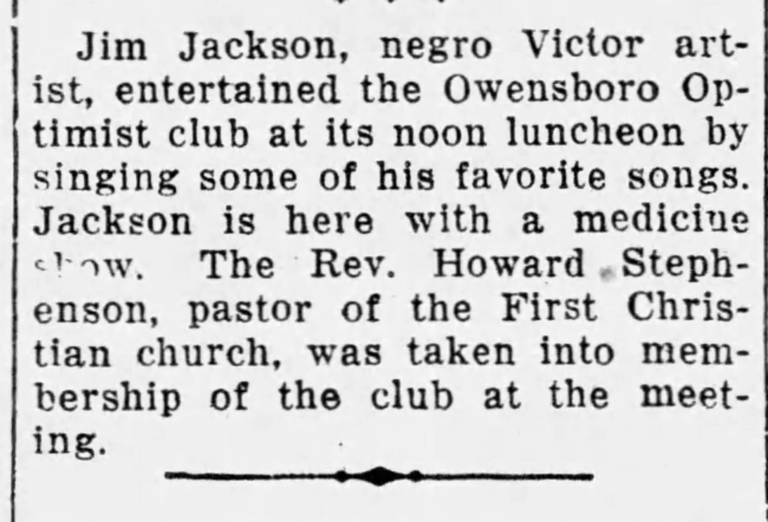 Owensboro (KY) Messenger Inquirer, May 29, 1928.