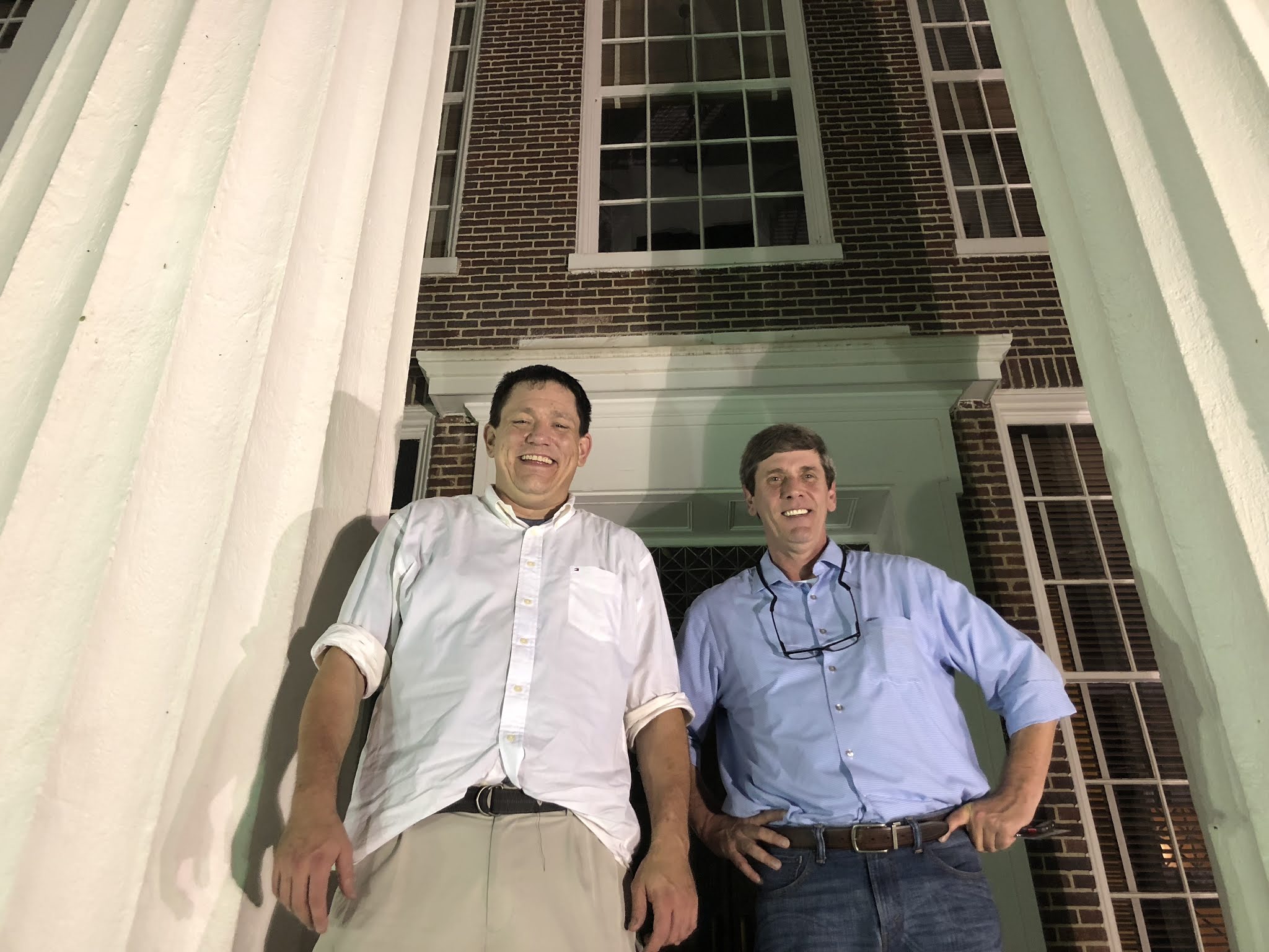 MZMF Executive Director DeWayne Moore & Joe Austin at the Canton Courthouse - 2017
